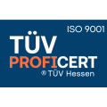 Logo TÜV Hessen: TÜV Proficert ISO 9001