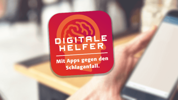 Banner mit Smartphone im Hintergrund und Logo zu "Digitale Helfer".