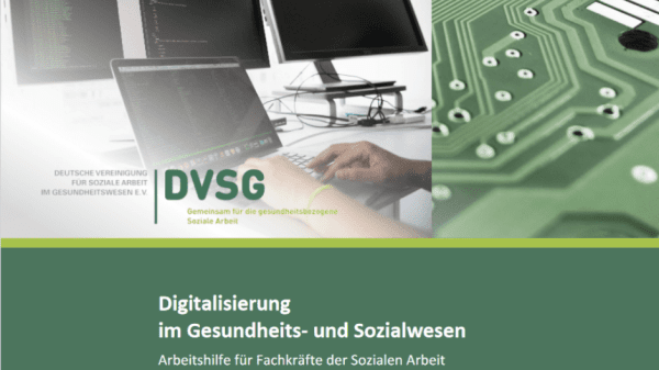 Titelblatt der praxisorientierten Arbeitshilfe der DVSG zum Thema Digitalisierung.