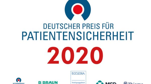 Logo des Deutschen Preises für Patientensicherheit im Jahr 2020.
