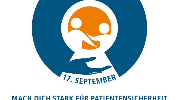Logo des Welttag Patientensicherheit im Jahr 2022 zum Thema "Sichere Medikation".