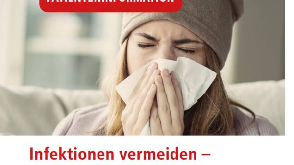 Titelblatt der Patientenbroschüre zum Thema "Infektionsschutz".