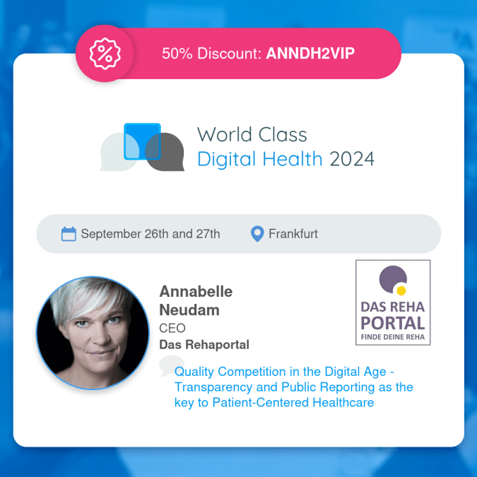 World Class Digital Health 2024: Annabelle Neudam (DAS REHAPORTAL)