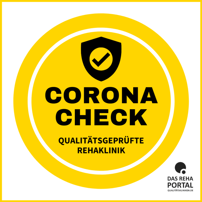Corona Check Siegel für Rehakliniken des Rehaportal.