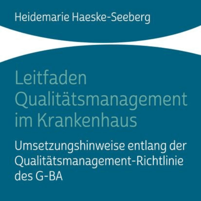 Titelblatt des Buches "Leitfaden Qualitätsmanagement im Krankenhaus".